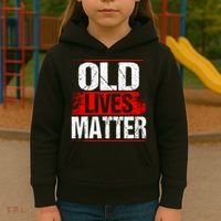 Old Lives Matter Distressed Kids Hoodie thumb 3