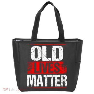 Old Lives Matter Distressed Tote Bag