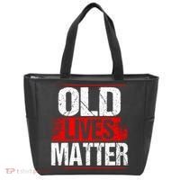 Old Lives Matter Distressed Tote Bag thumb 0