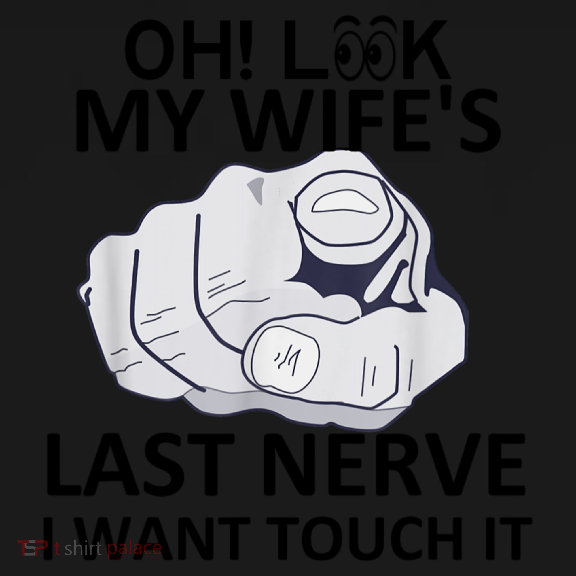 Oh Look My Wife's Last Nerve I Want To Touch It Fun Husband Apron