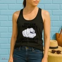 Oh Look My Wife's Last Nerve I Want To Touch It Fun Husband Women's Tank Top thumb 2