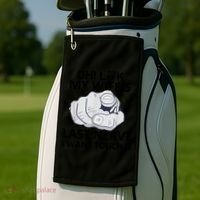 Oh Look My Wife's Last Nerve I Want To Touch It Fun Husband Golf Towel thumb 2