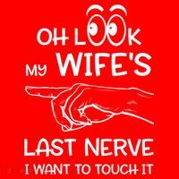 Oh Look My Wife's Last Nerve I Want To Touch It Sarcastic Gift Santa Hat thumb 1