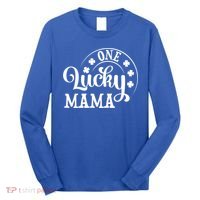 One Lucky Mama Saint Patricks Day Gift Long Sleeve Shirt thumb 0