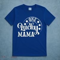 One Lucky Mama Saint Patricks Day Gift T-Shirt thumb 5