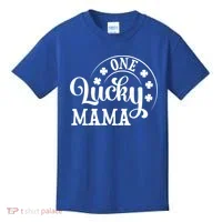 One Lucky Mama Saint Patricks Day Gift Kids T-Shirt thumb 0
