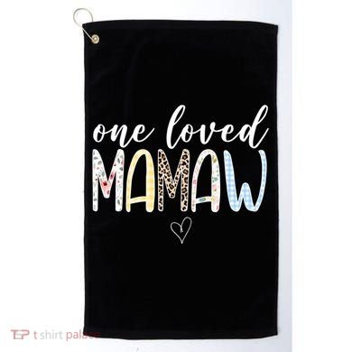 One Loved Mamaw Mothers Day Cute Golf Towel
