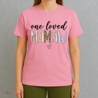 One Loved Mamaw Mothers Day Cute T-Shirt thumb 4