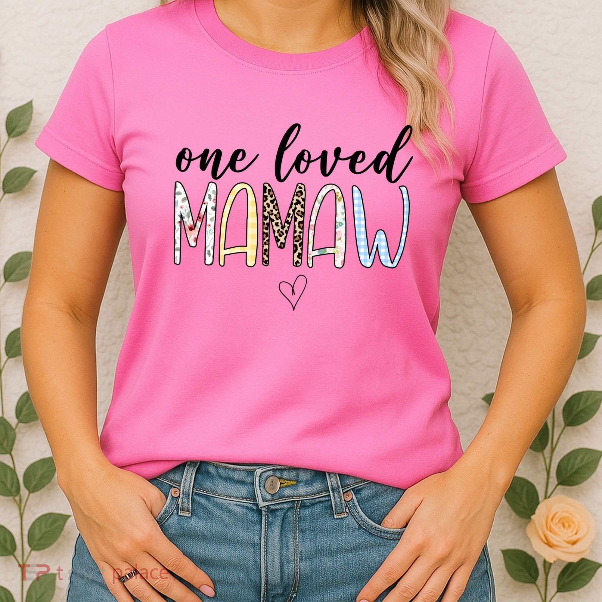 One Loved Mamaw Mothers Day Cute Women's T-Shirt
