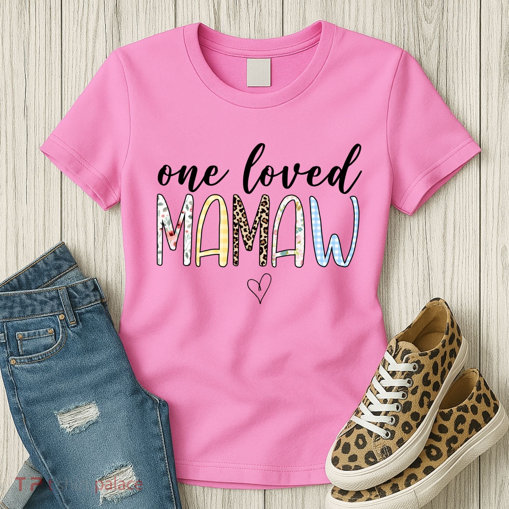 One Loved Mamaw Mothers Day Cute Women's T-Shirt