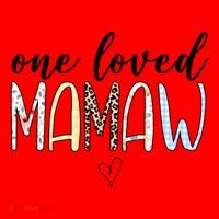 One Loved Mamaw Mothers Day Cute Santa Hat thumb 1