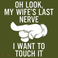 Oh Look My Wifes Last Nerve I Want To Touch It Fun Husband The Baniff Cuffed Pom Beanie thumb 2