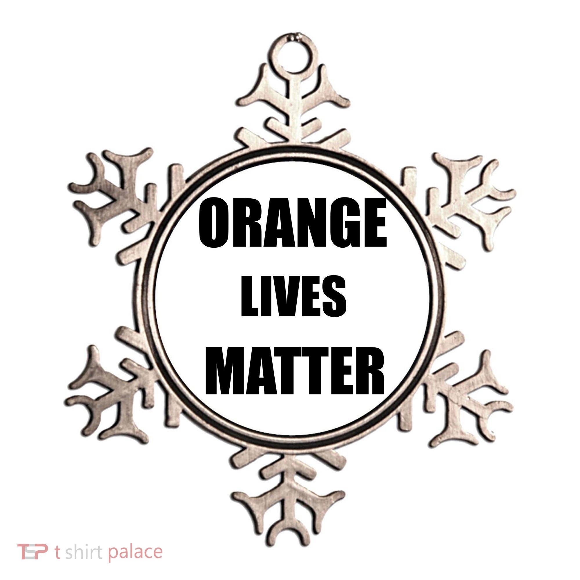 Orange Lives Matter Ornament