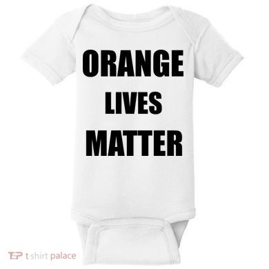 Orange Lives Matter Baby Bodysuit