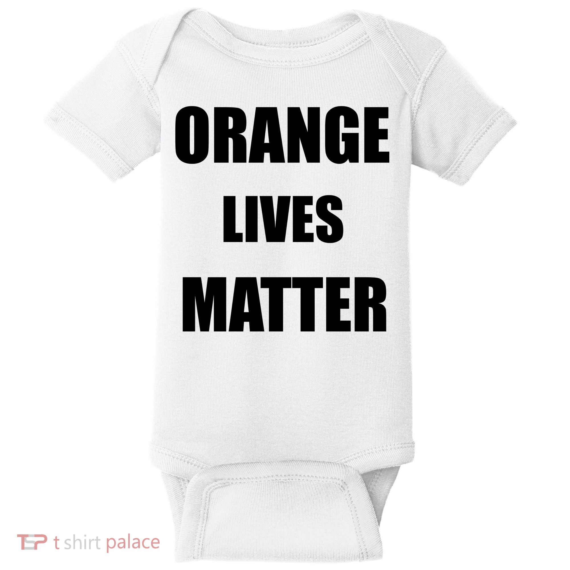 Orange Lives Matter Baby Bodysuit
