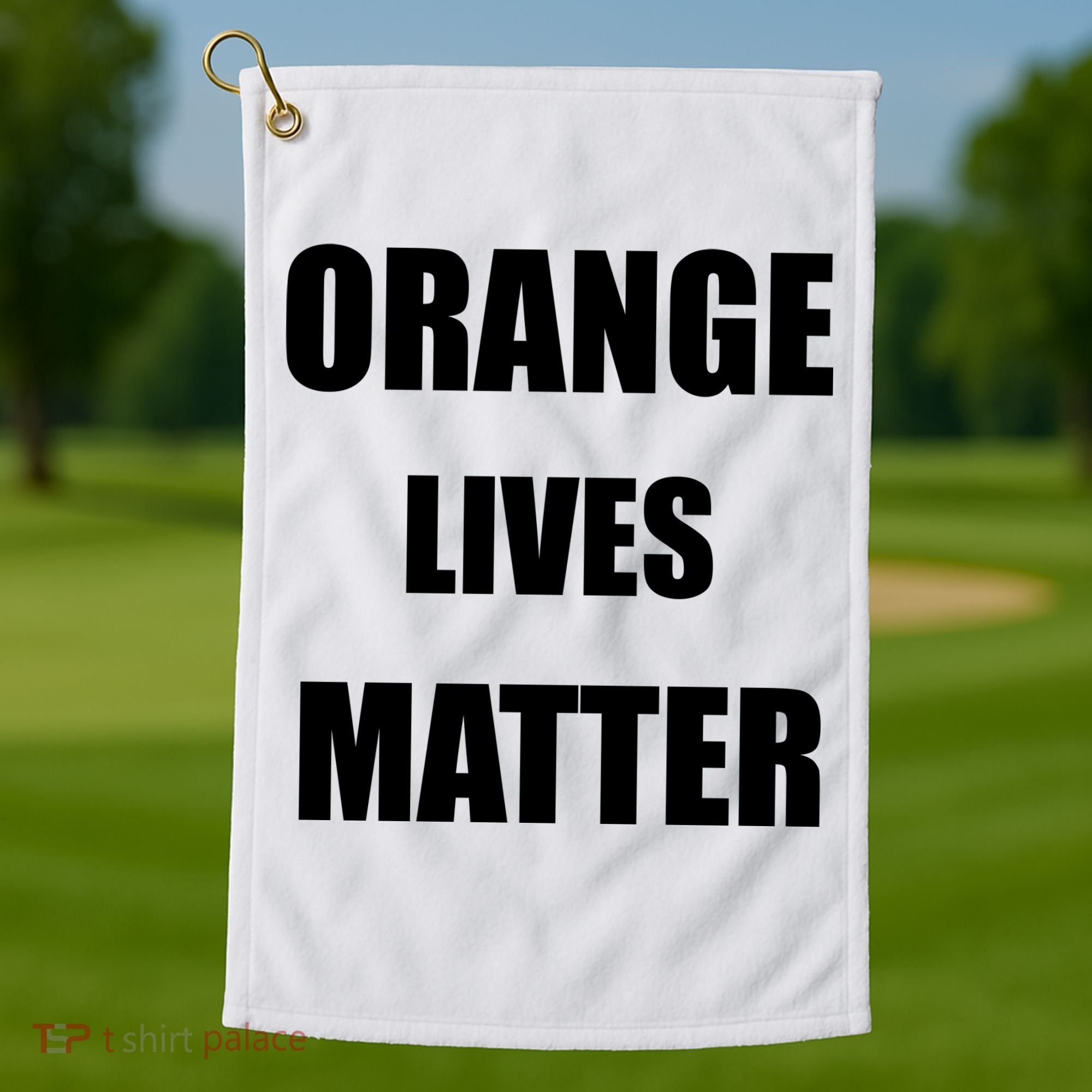 Orange Lives Matter Golf Towel