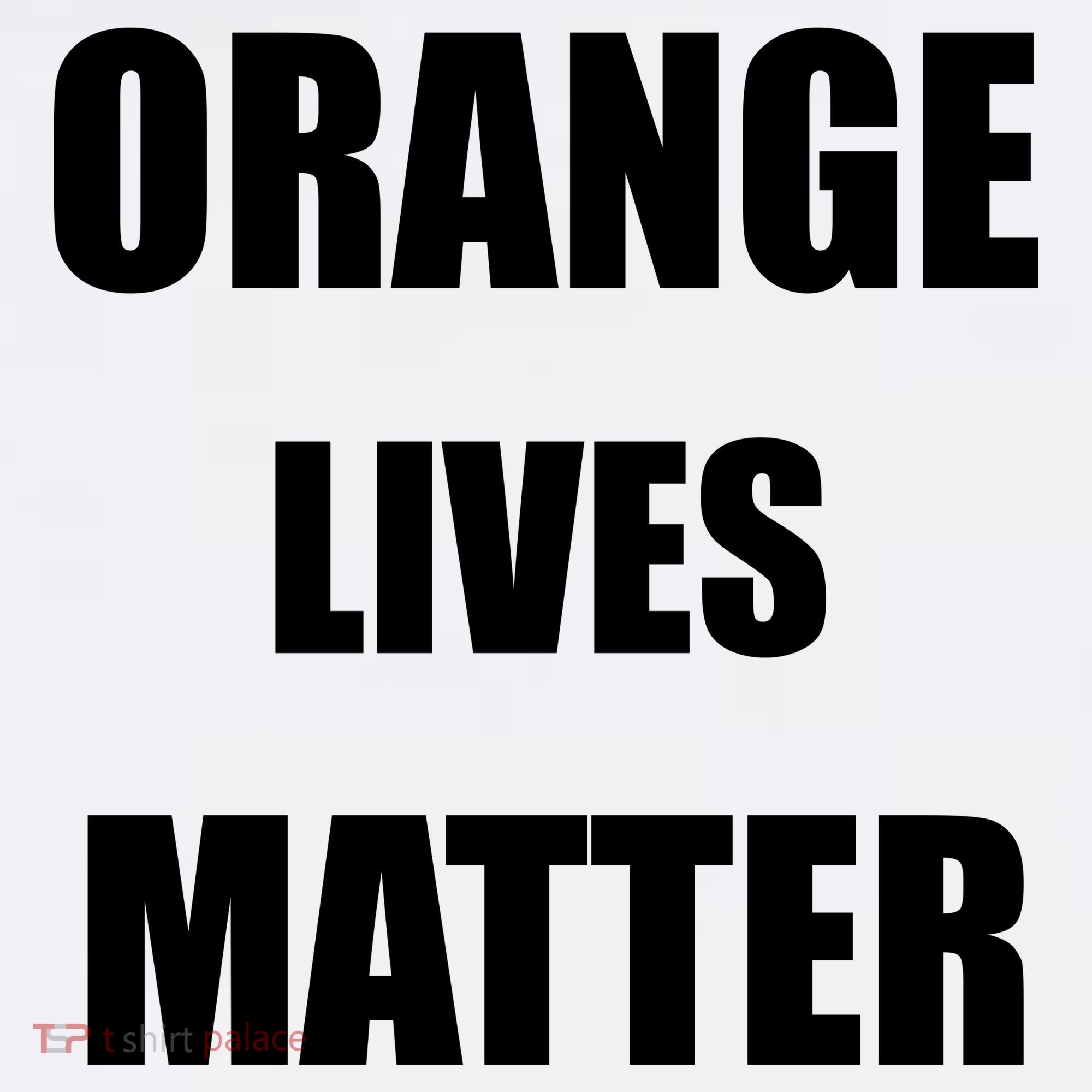 Orange Lives Matter Golf Towel