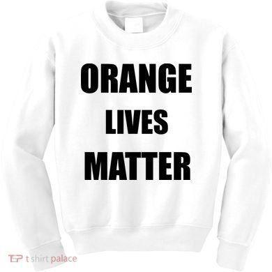 Orange Lives Matter Kids Sweatshirt