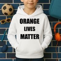 Orange Lives Matter Kids Hoodie thumb 2