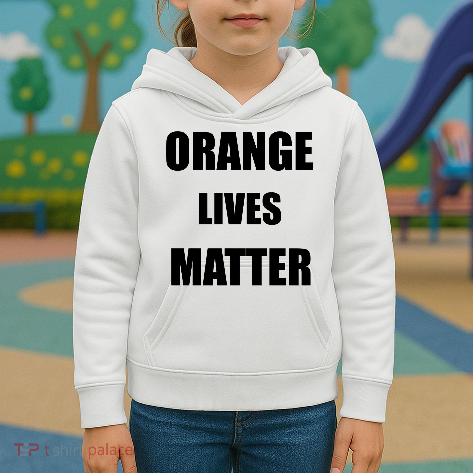 Orange Lives Matter Kids Hoodie