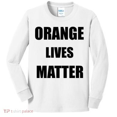 Orange Lives Matter Kids Long Sleeve Shirt