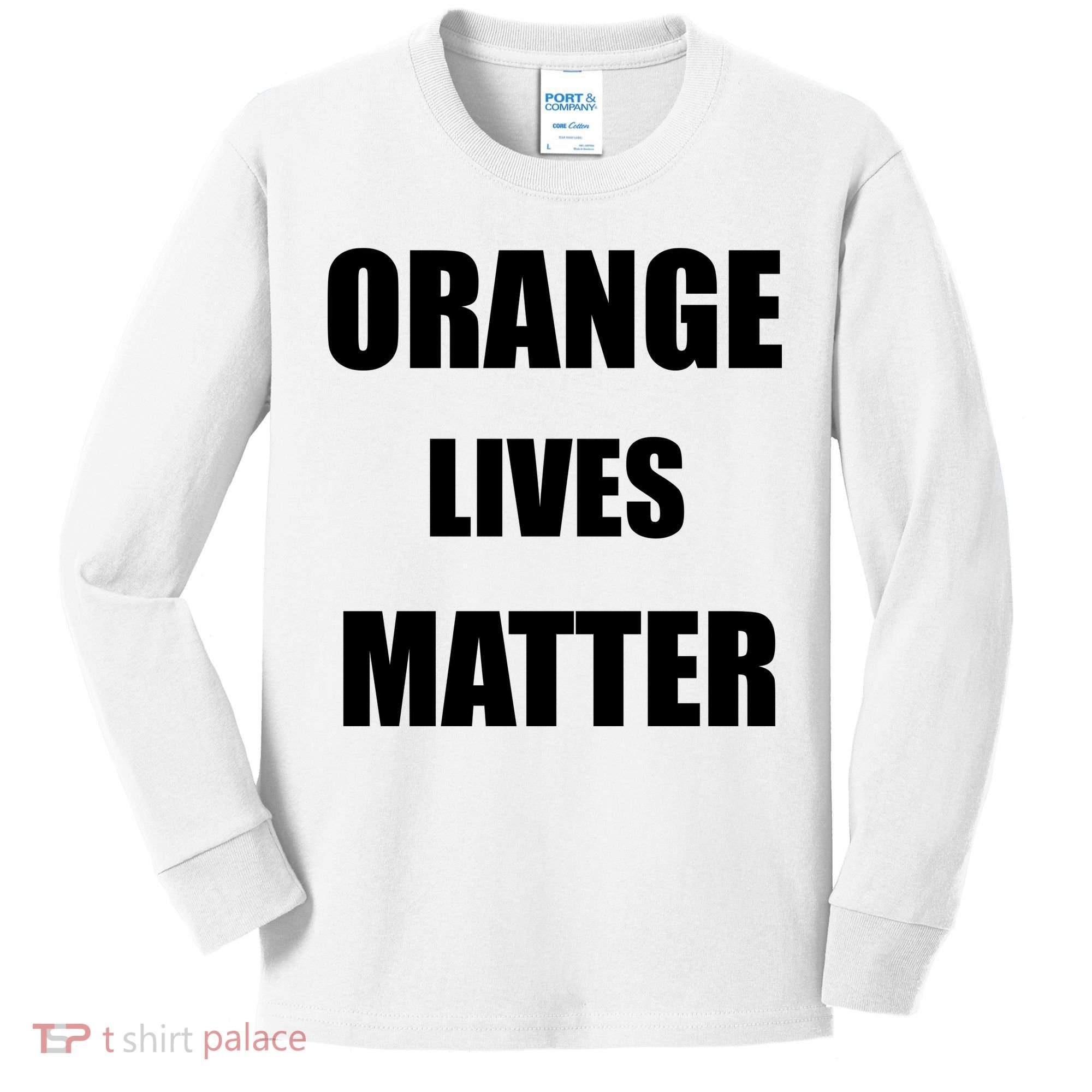 Orange Lives Matter Kids Long Sleeve Shirt