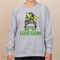 Oregon Lovers Messy Bun Oregon Souvenir Women Women's Sweatshirt thumb 0
