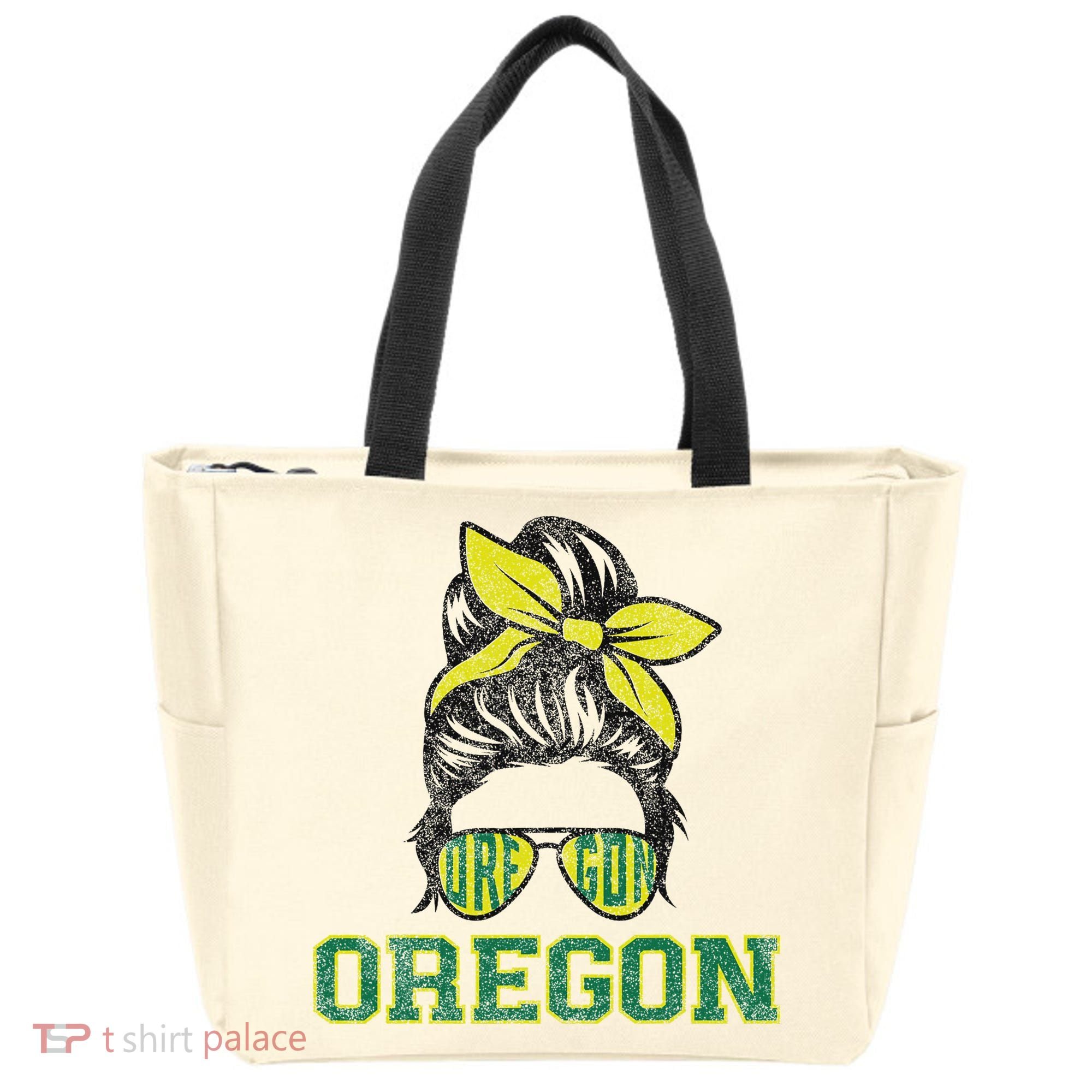 Oregon Lovers Messy Bun Oregon Souvenir Women Tote Bag
