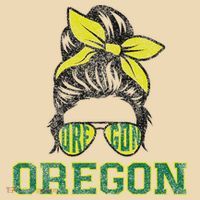 Oregon Lovers Messy Bun Oregon Souvenir Women Tote Bag thumb 4