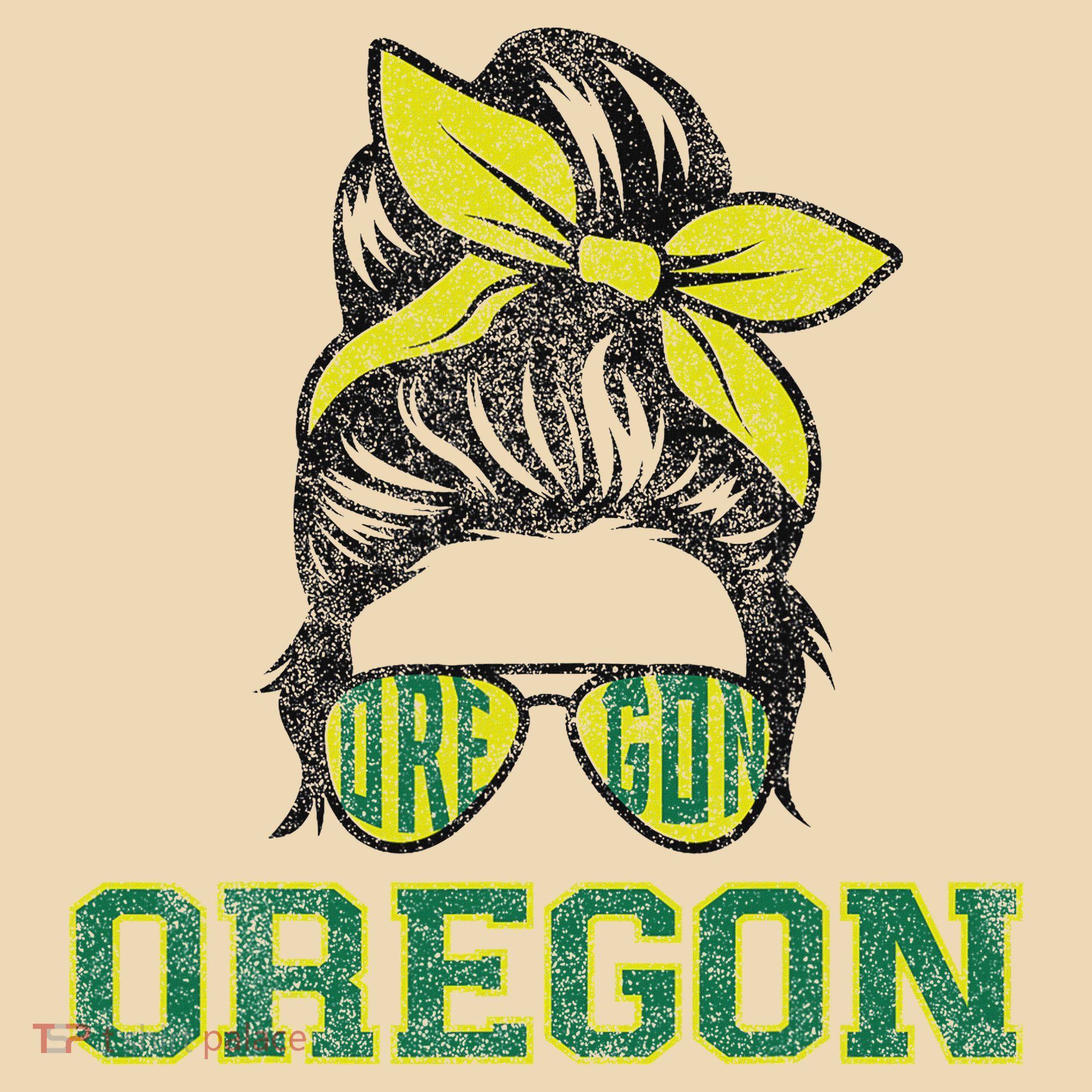 Oregon Lovers Messy Bun Oregon Souvenir Women Tote Bag