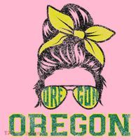 Oregon Lovers Messy Bun Oregon Souvenir Women Coaster thumb 2