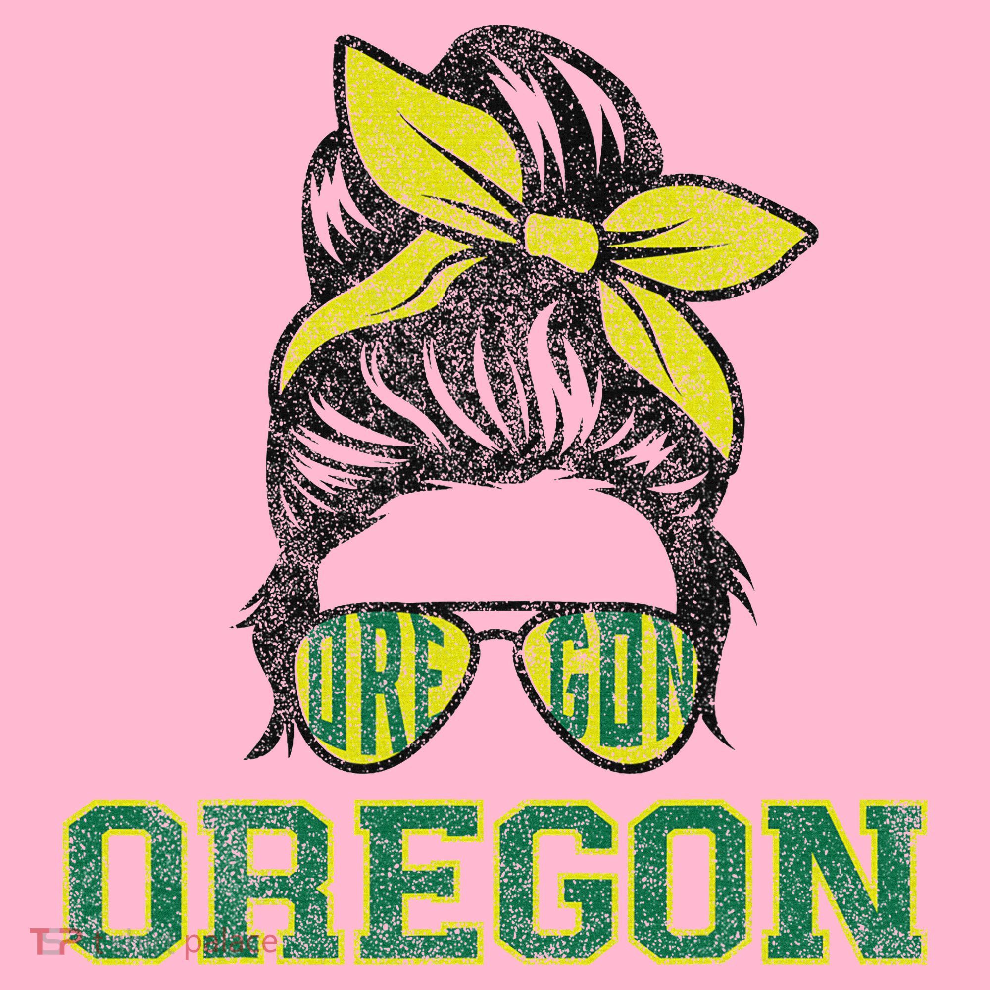 Oregon Lovers Messy Bun Oregon Souvenir Women Coaster