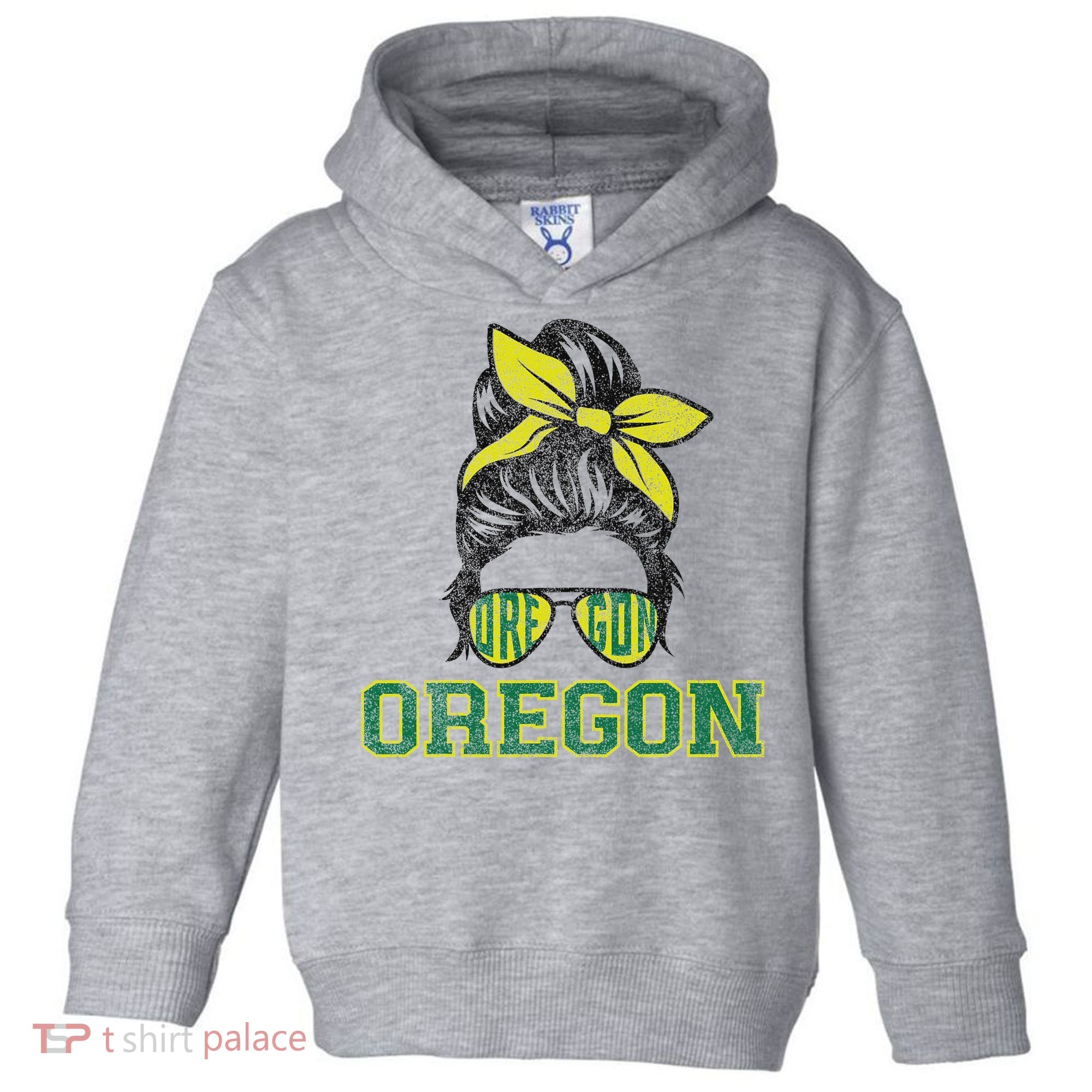 Oregon Lovers Messy Bun Oregon Souvenir Women Toddler Hoodie