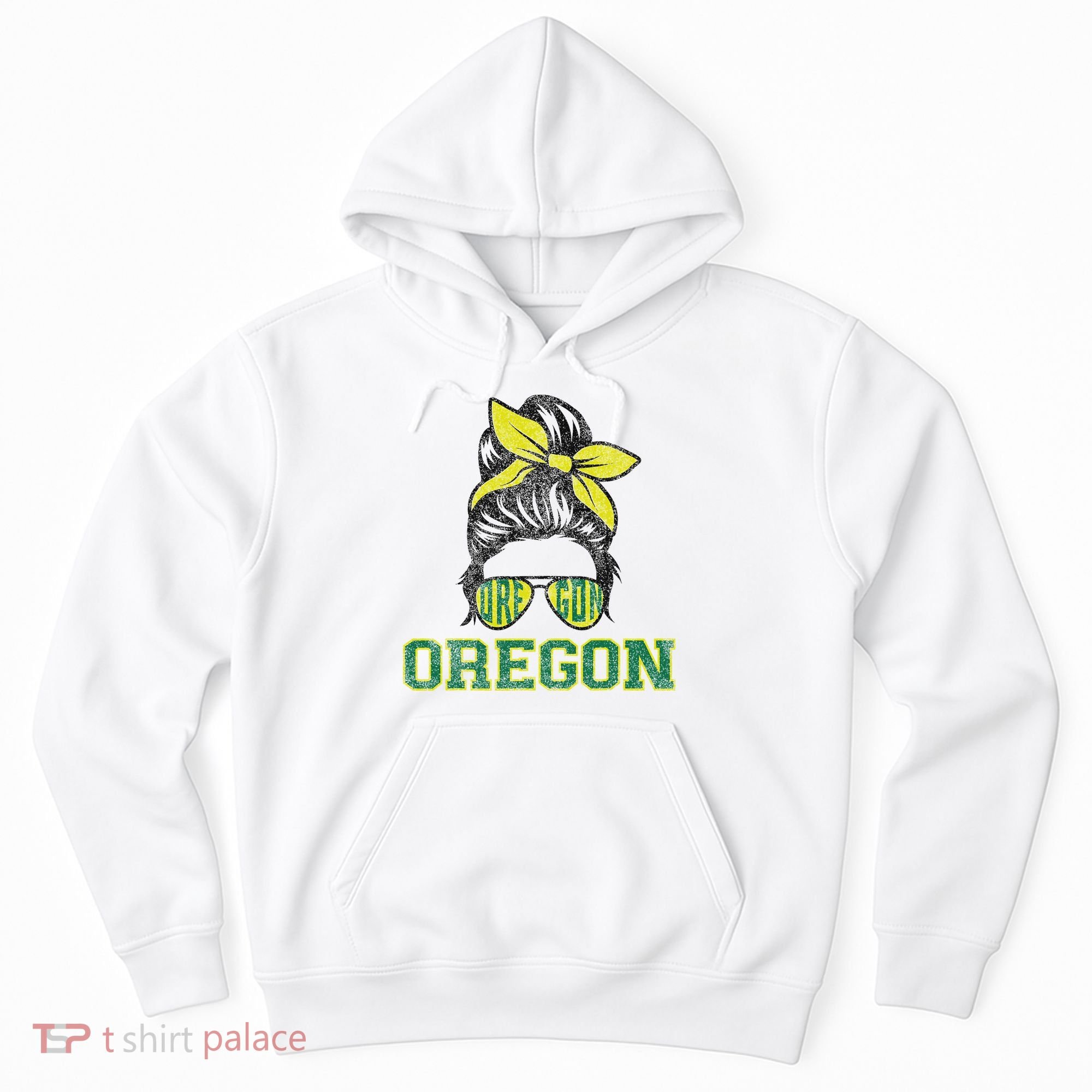 Oregon Lovers Messy Bun Oregon Souvenir Women Hoodie