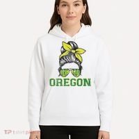 Oregon Lovers Messy Bun Oregon Souvenir Women Hoodie thumb 5
