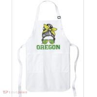 Oregon Lovers Messy Bun Oregon Souvenir Women Apron thumb 0