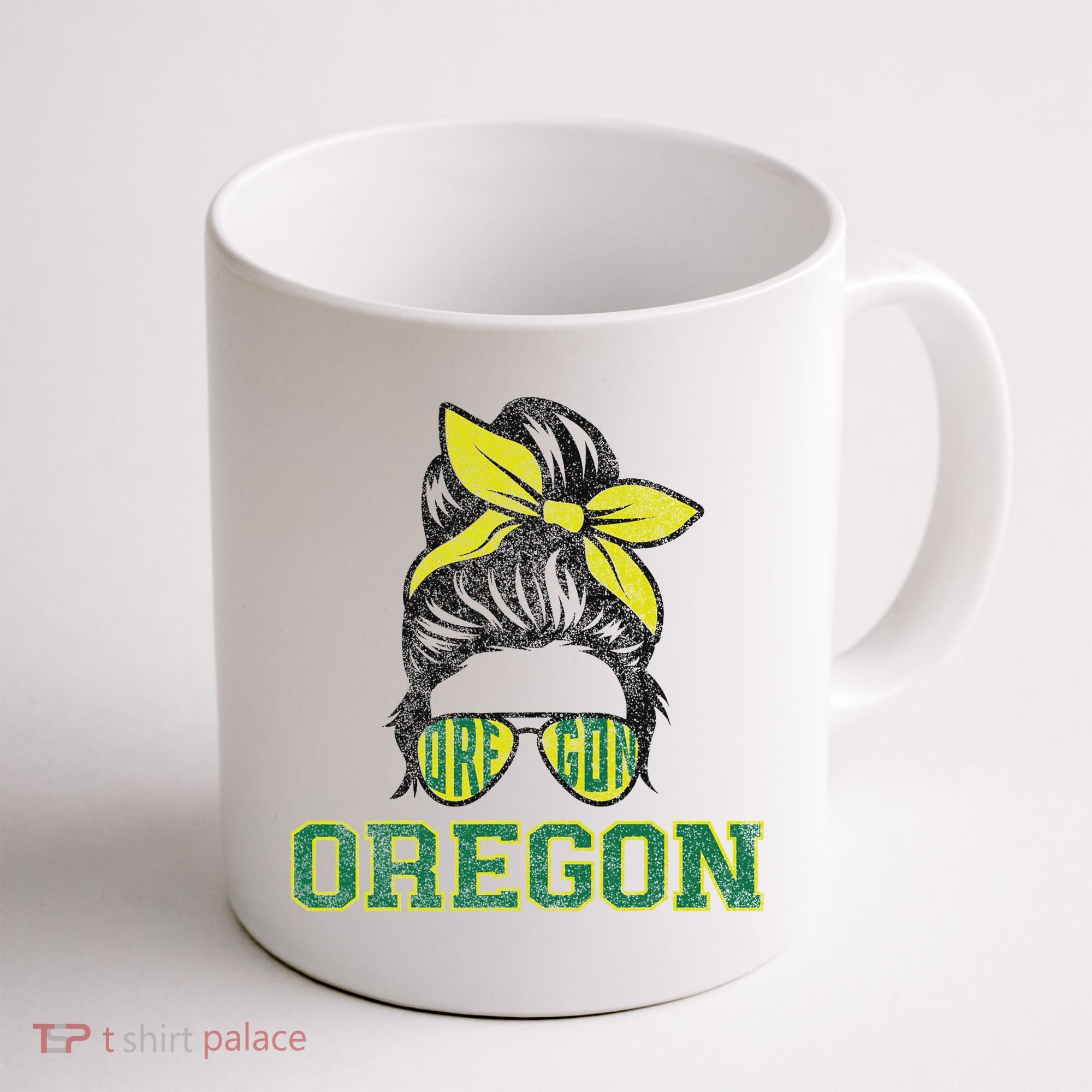 Oregon Lovers Messy Bun Oregon Souvenir Women Coffee Mug