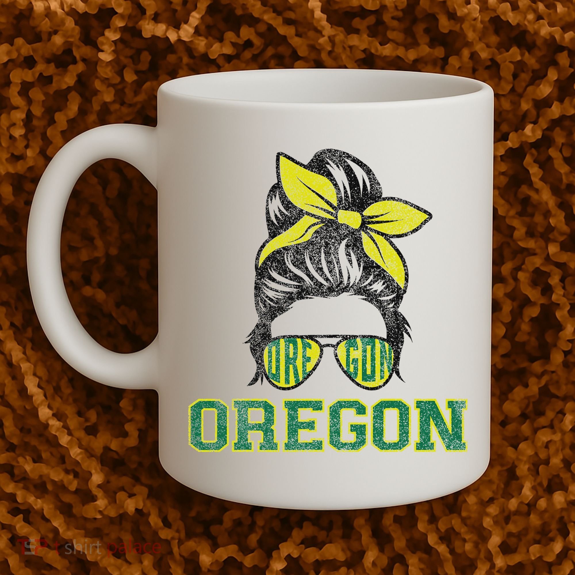 Oregon Lovers Messy Bun Oregon Souvenir Women Coffee Mug