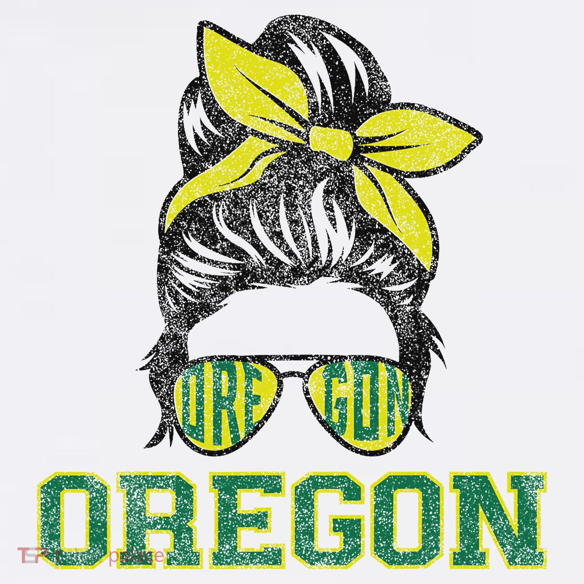 Oregon Lovers Messy Bun Oregon Souvenir Women Women's Hoodie