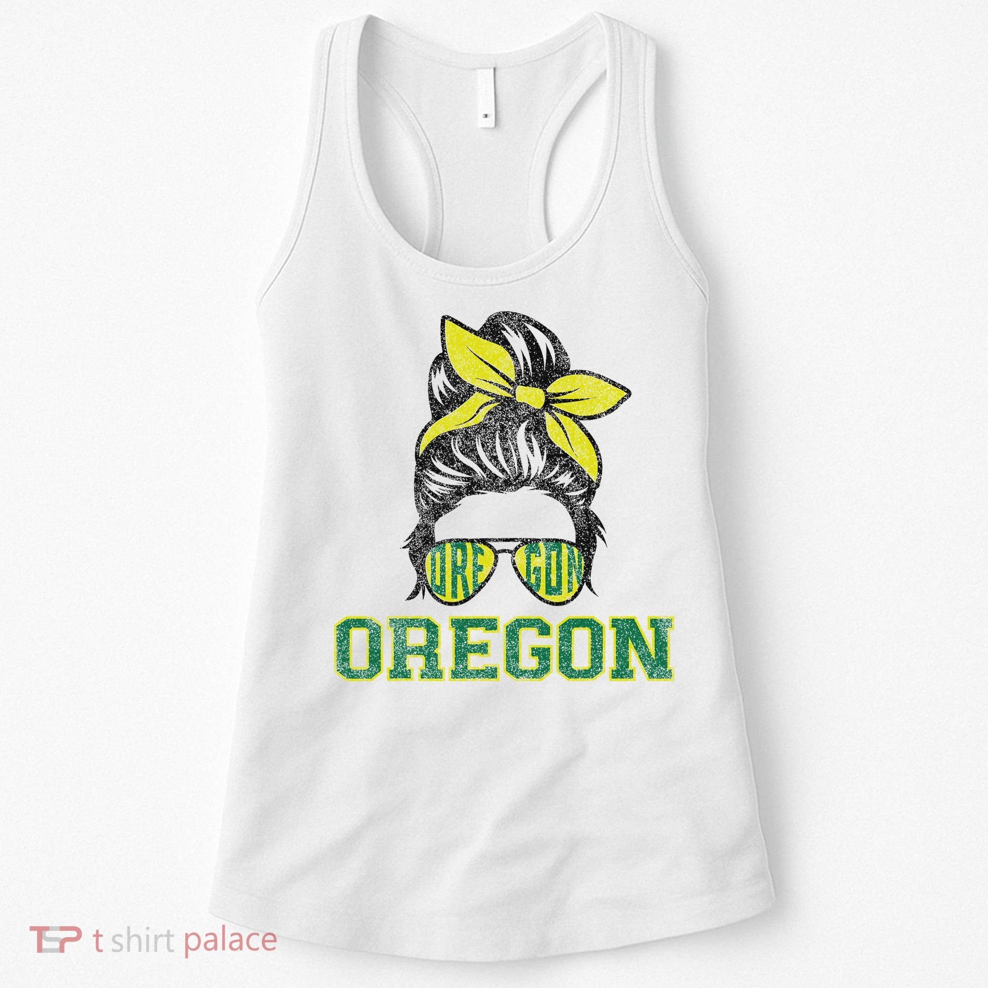 Oregon Lovers Messy Bun Oregon Souvenir Women Women's Tank Top
