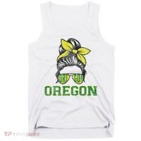 Oregon Lovers Messy Bun Oregon Souvenir Women Tank Top thumb 0