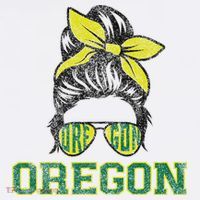 Oregon Lovers Messy Bun Oregon Souvenir Women Kids Sweatshirt thumb 2