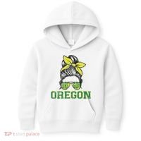 Oregon Lovers Messy Bun Oregon Souvenir Women Kids Hoodie thumb 0
