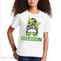 Oregon Lovers Messy Bun Oregon Souvenir Women Kids T-Shirt thumb 2