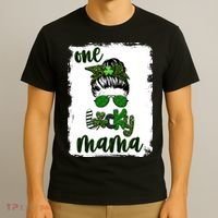 One Lucky Mama T-Shirt thumb 3