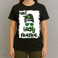 One Lucky Mama T-Shirt thumb 4