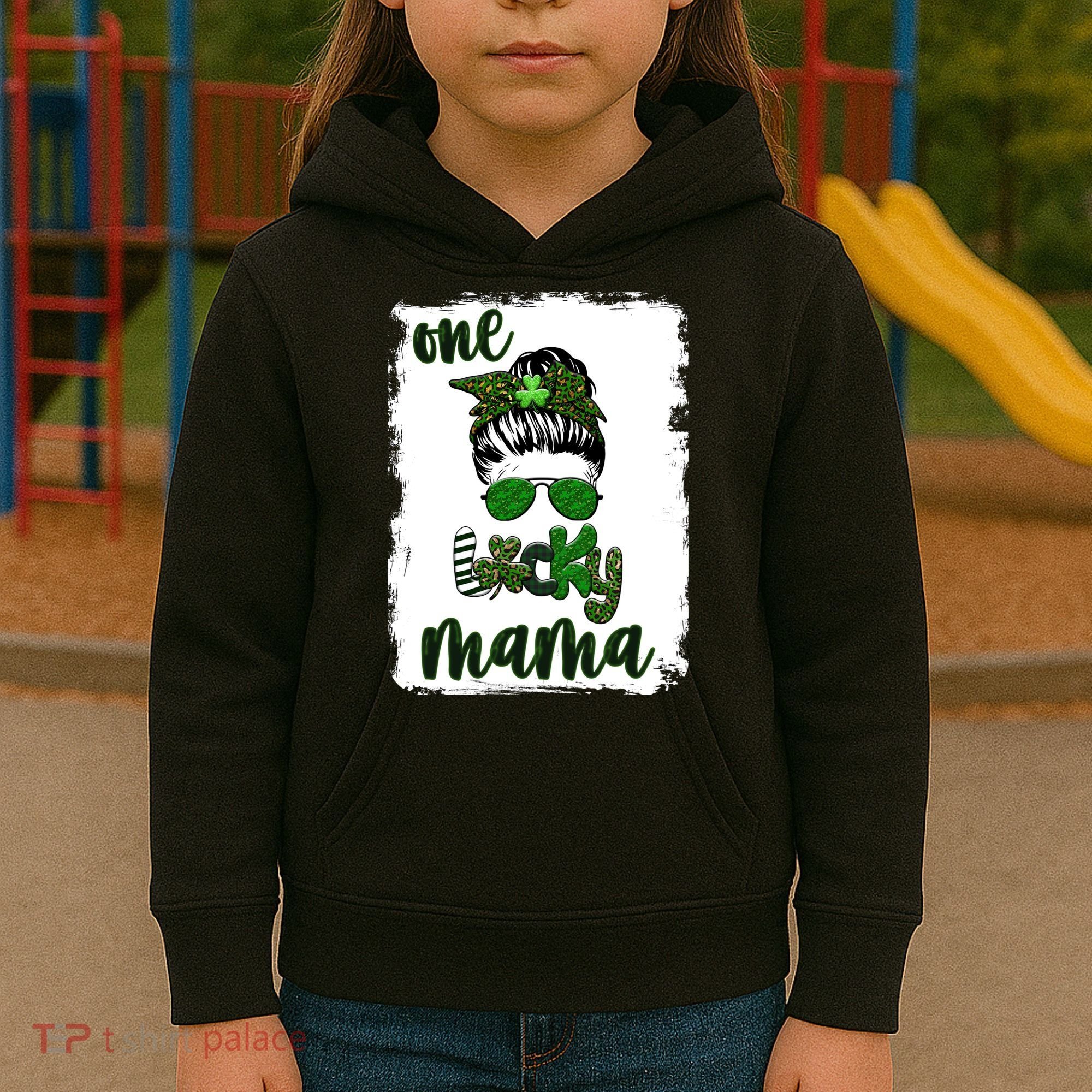 One Lucky Mama Kids Hoodie