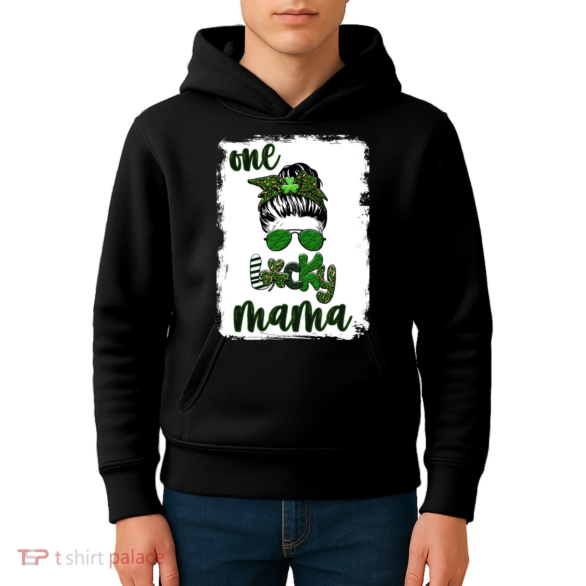 One Lucky Mama Kids Hoodie