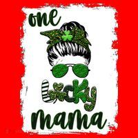 One Lucky Mama Santa Hat thumb 1