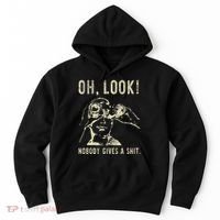 Oh Look Nobody Gives A Shit Sarcastic Retro Hoodie thumb 0